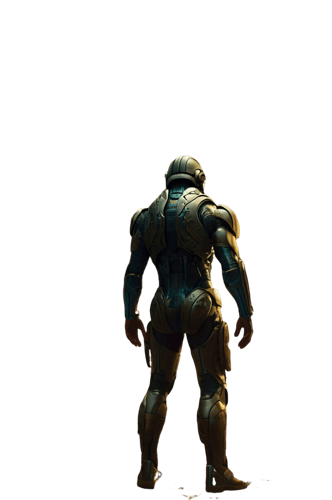 Leonardo_Kino_XL_Full_body_of_a_cyborg_wearing_a_helmet_seen_f_1